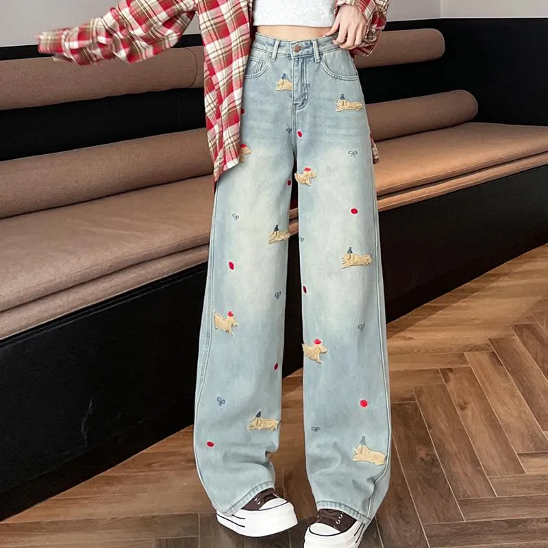Garbege Jeans Women's Blue-6