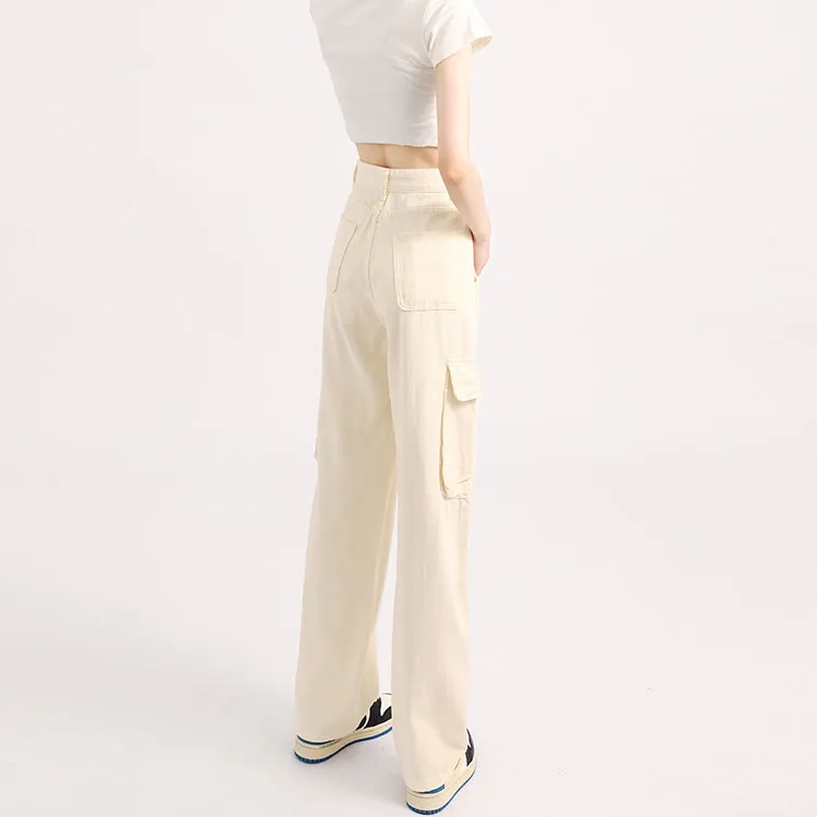 Garbege Cargo Pants Women's White-4