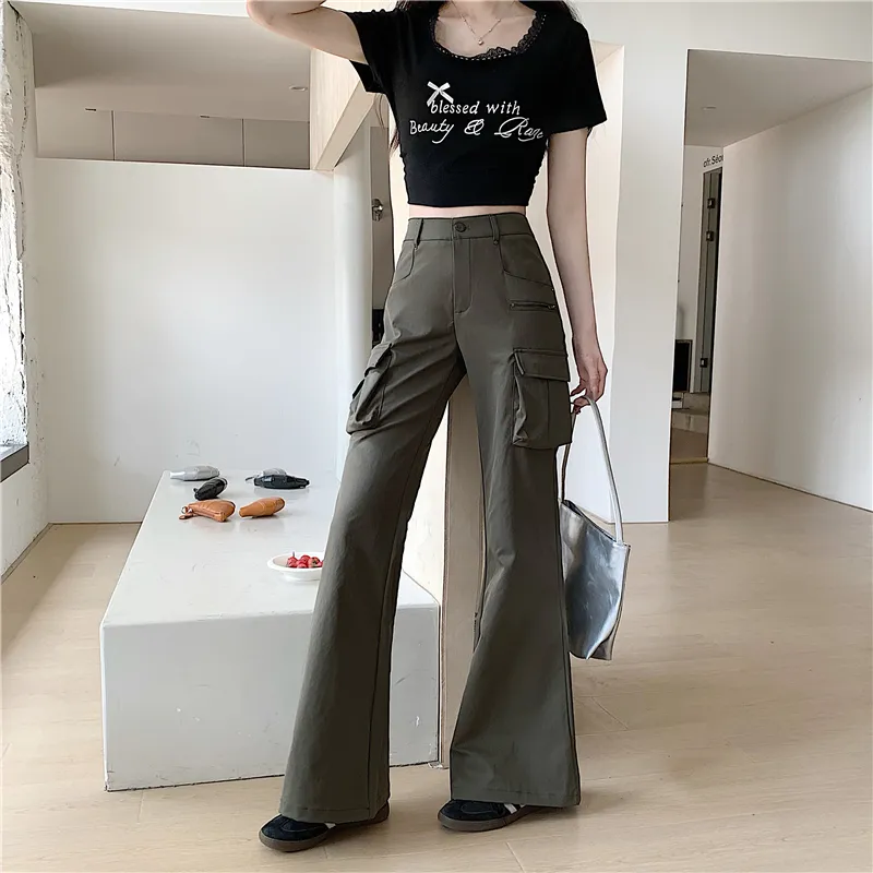 Garbege Casual Pants Women's-5