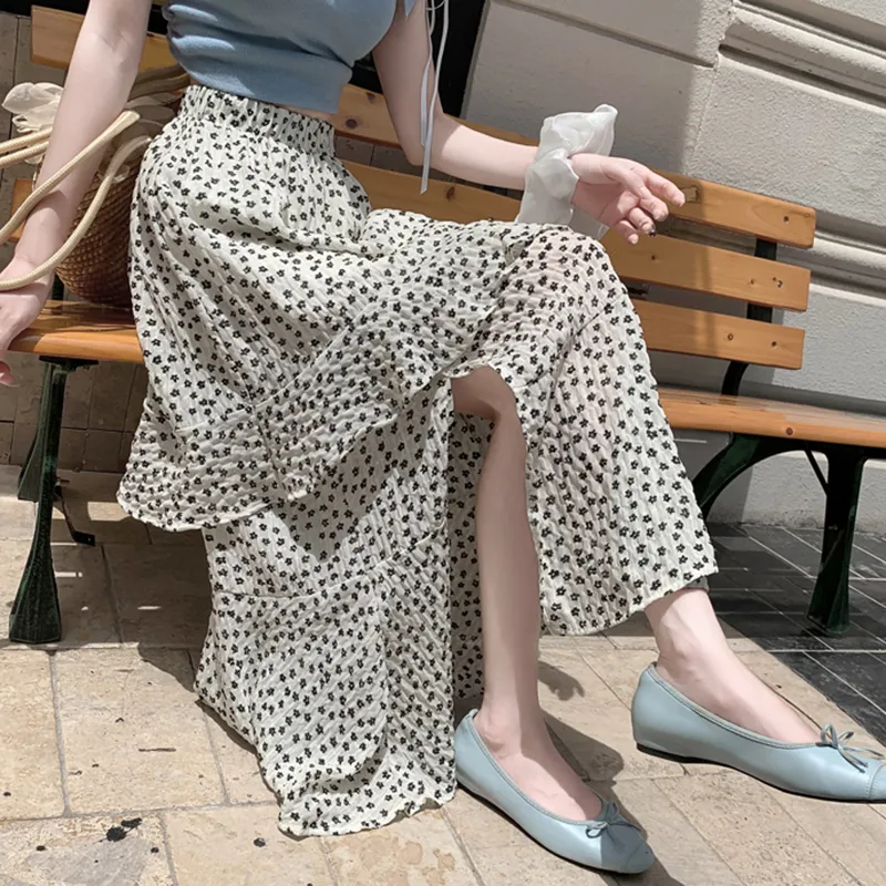 Garbege Casual Long Skirt Women's-6