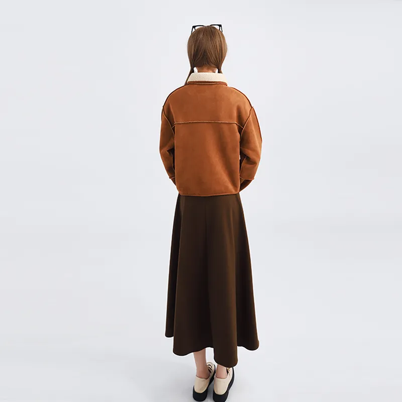 Garbege Half Length Long Skirt Women's-2