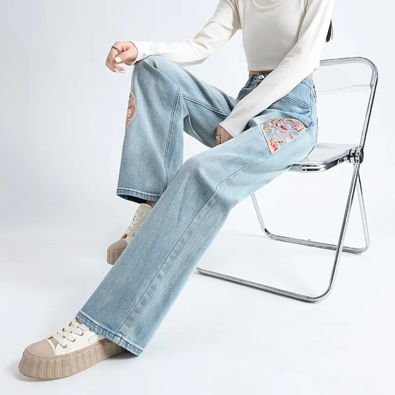 Garbege Jeans Women's Light Blue-5