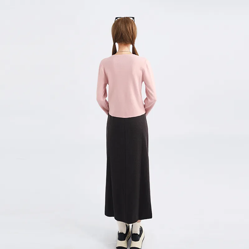 Garbege Casual Long Skirts Women's Black-2