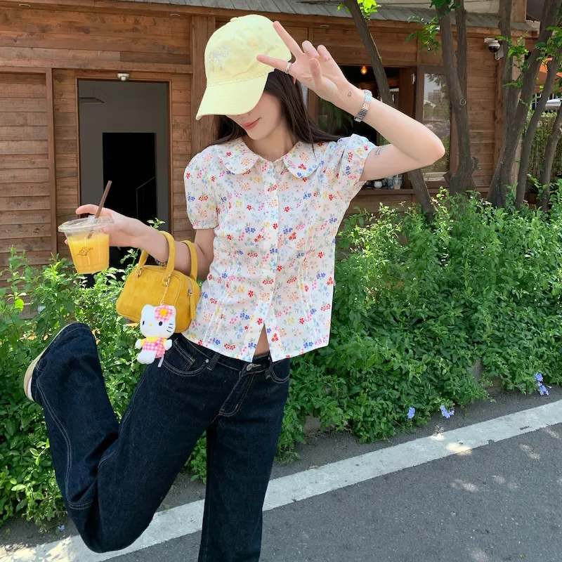 Garbege Shirts Women's Apricot Shirt-5