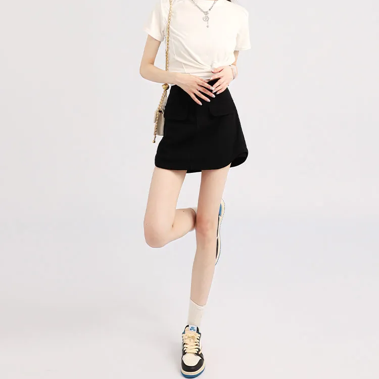 Garbege Denim Short Skirts Women's-3