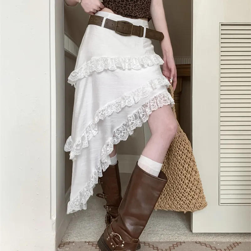 Garbege Casual Long Skirt Women's-2