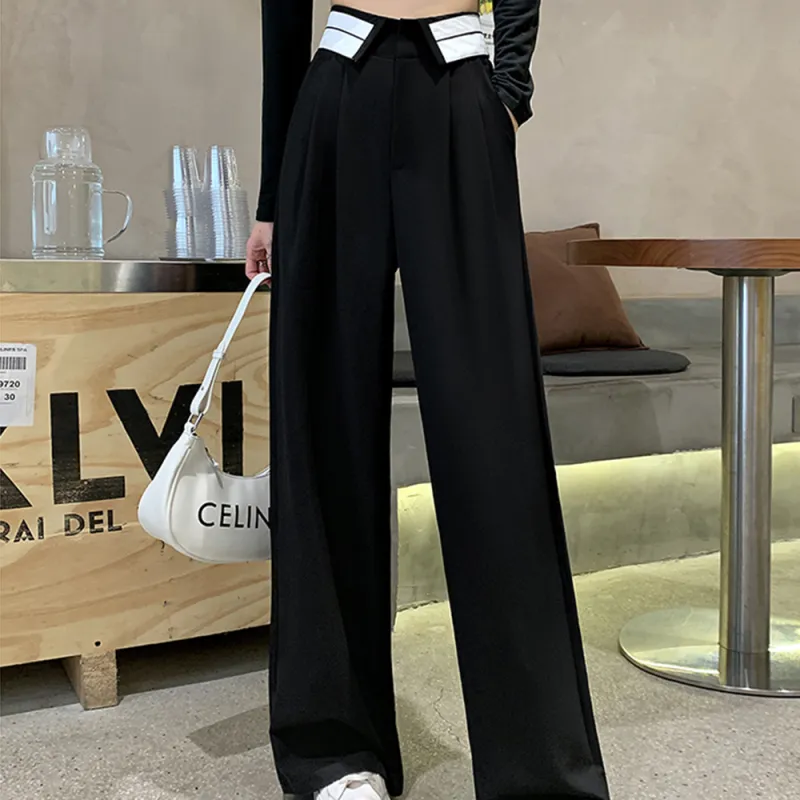 Garbege Casual Pants Women's Black-4