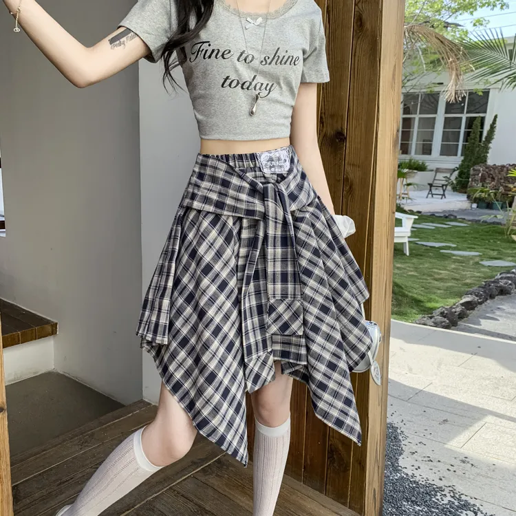Garbege Casual Short Skirts Women's-9