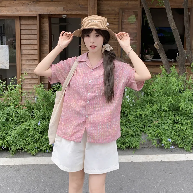Garbege Shirts Women's Pink-6