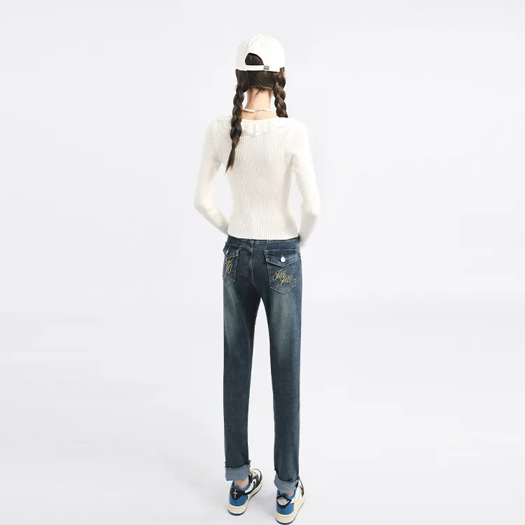 Garbege Jeans Women's Vintage Blue-3