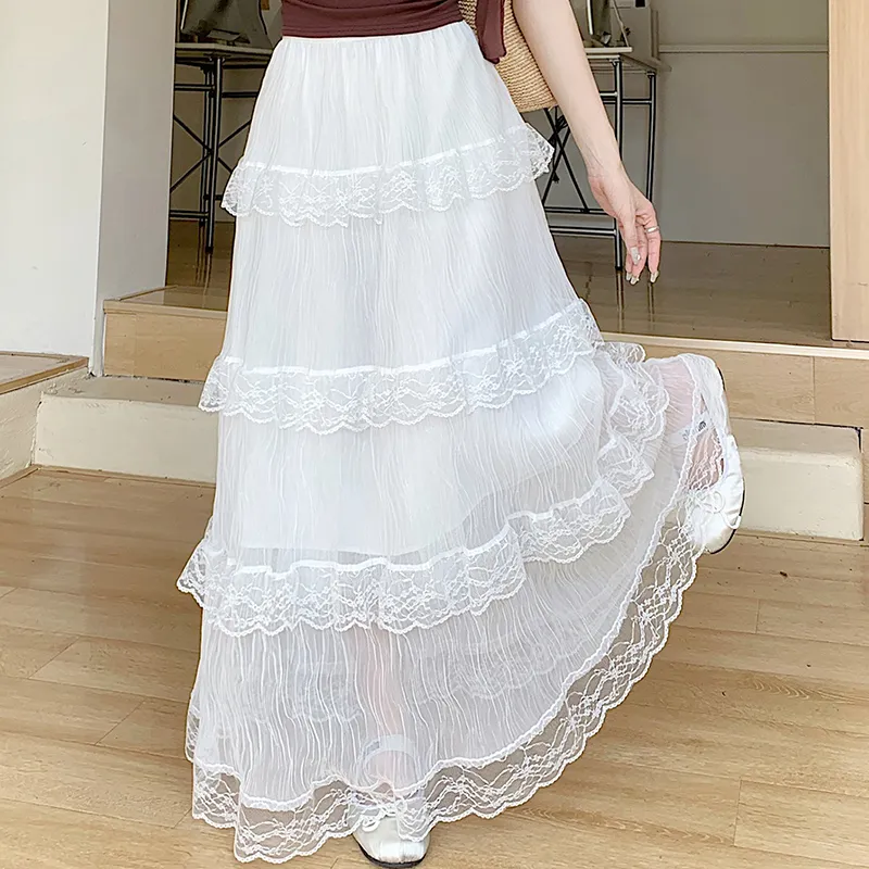Garbege Casual Long Skirt Women's-7