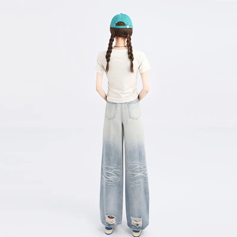 Garbege Jeans Women's Blue-2