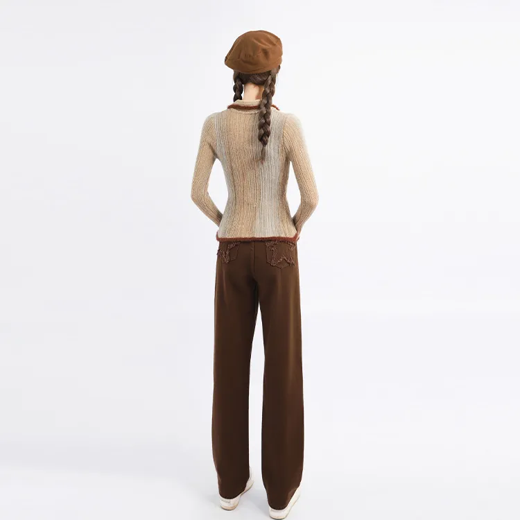Garbege Jeans Women's Coffee-2