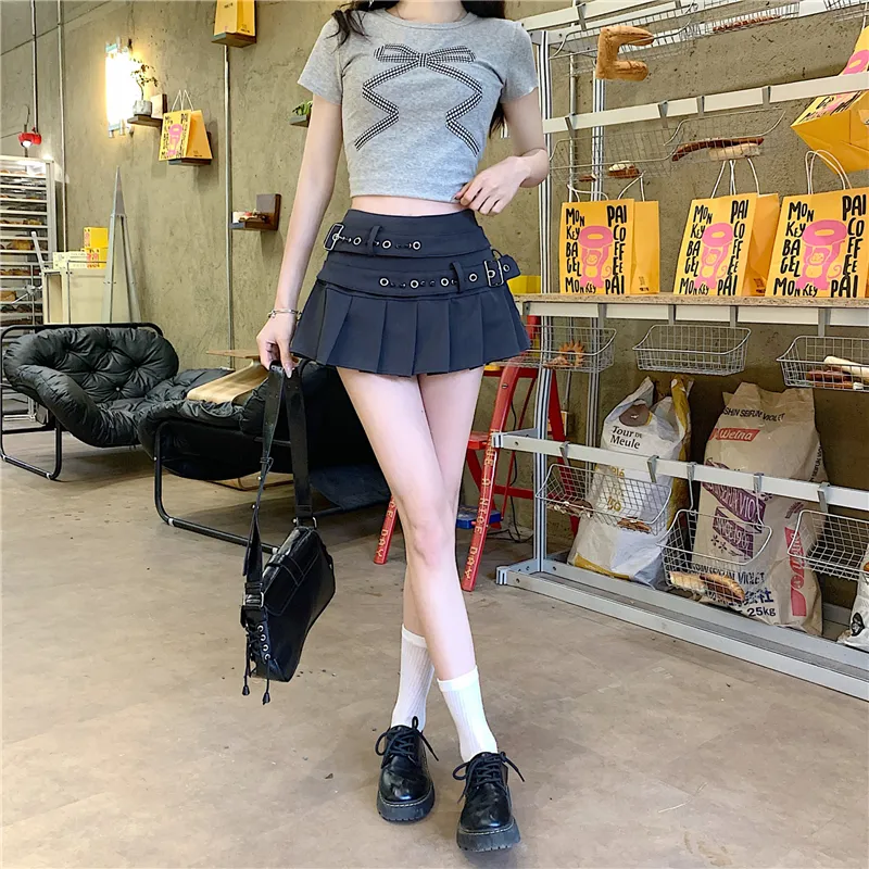 Garbege Casual Short Skirts Women's-5