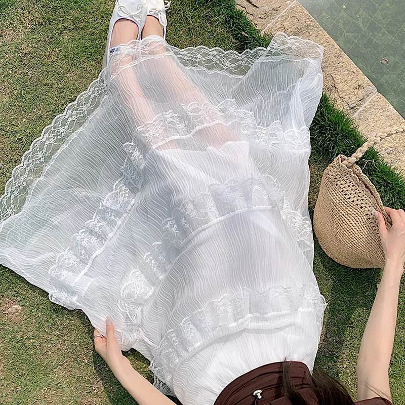 Garbege Casual Long Skirt Women's-6