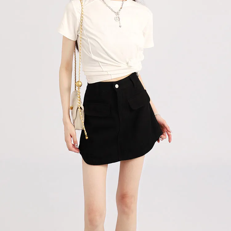 Garbege Denim Short Skirts Women's-5