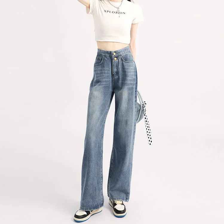 Garbege Jeans Women's Blue-5