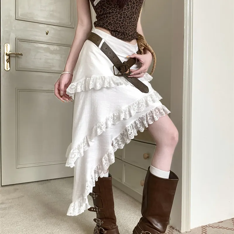 Garbege Casual Long Skirt Women's-3