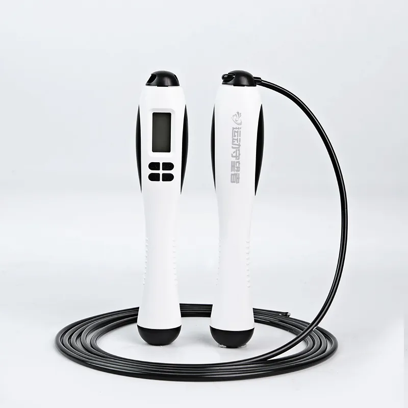 SPTLOOKER Aerobic Fat Reduction Smart Counting Jump Ropes Adults Steel Wire Rope ABS Controller 2.8m-7