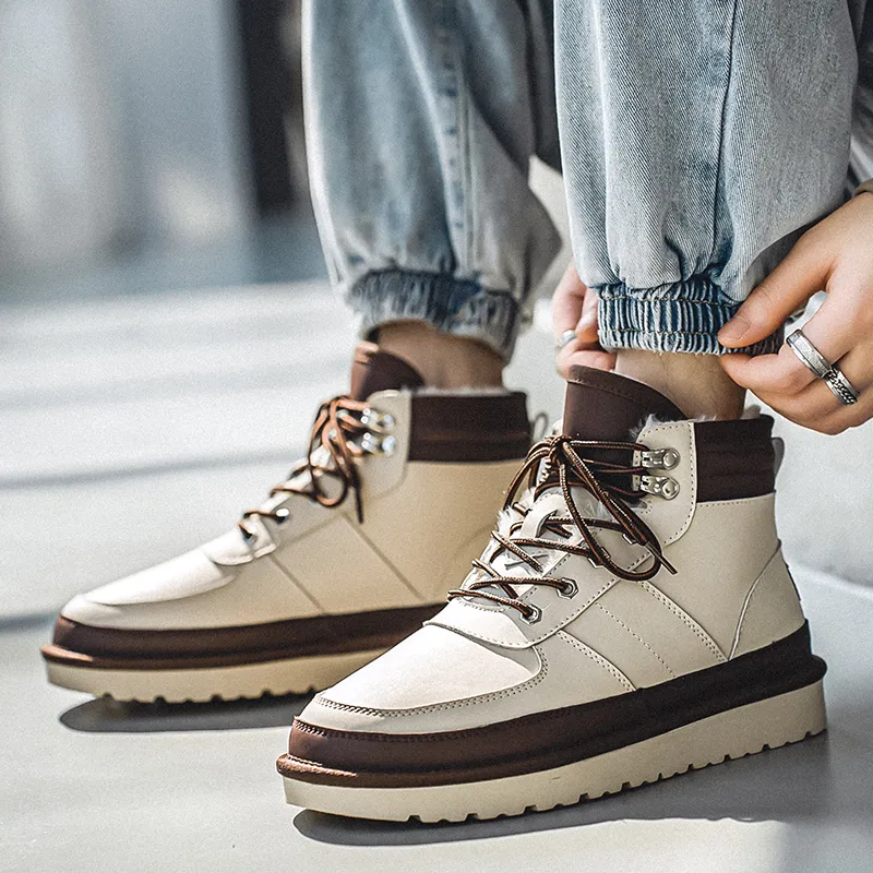 Seasonal Products Height Increasing Short Snow Boots Men's-5