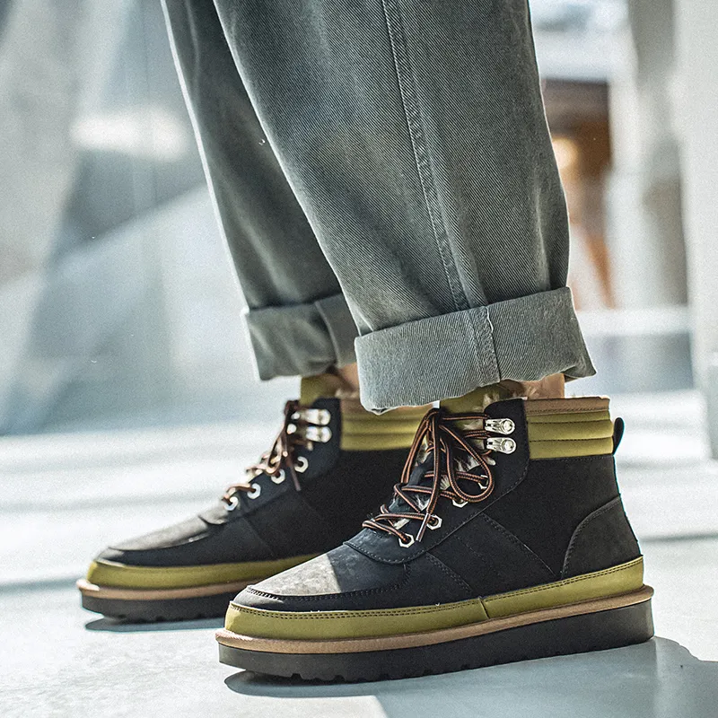 Seasonal Products Height Increasing Short Snow Boots Men's-11