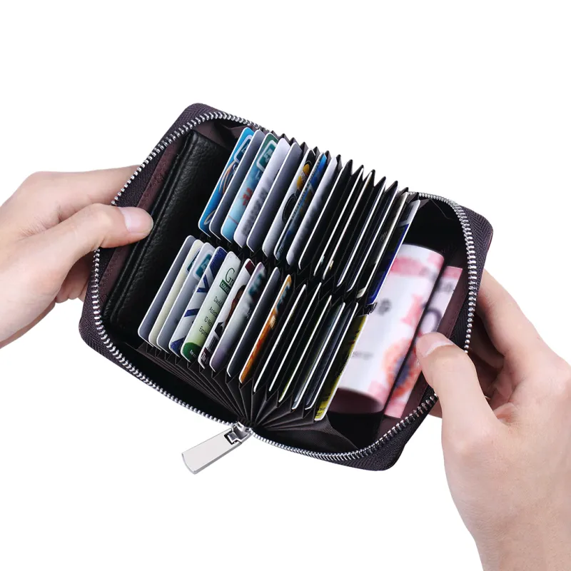 WilliamPOLO Cow Leather Card Holder Regular Men's Multicolor-5