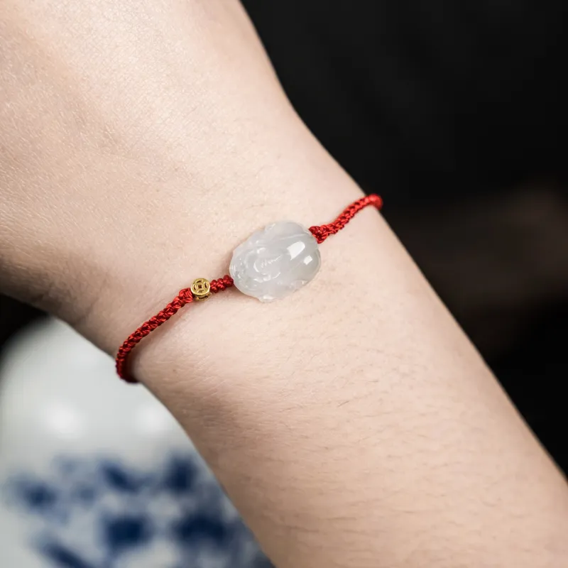 Green Waves Ice Glutinous Jadeite Bracelets Unisex-3