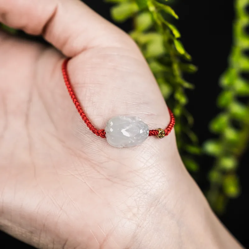 Green Waves Ice Glutinous Jadeite Bracelets Unisex-4