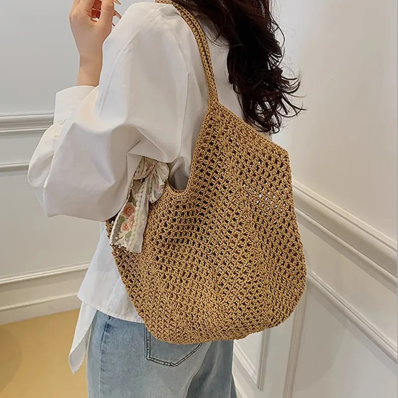 COMELY Fabric Shoulder Bag, Handbag Regular Women's Ecru-8