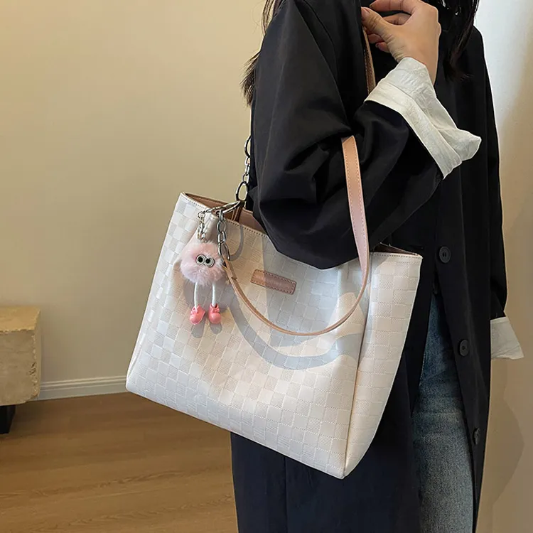 COMELY Cow Leather Tote Bag, Shopping Bag, Shoulder Bag Regular Women's Pink-4