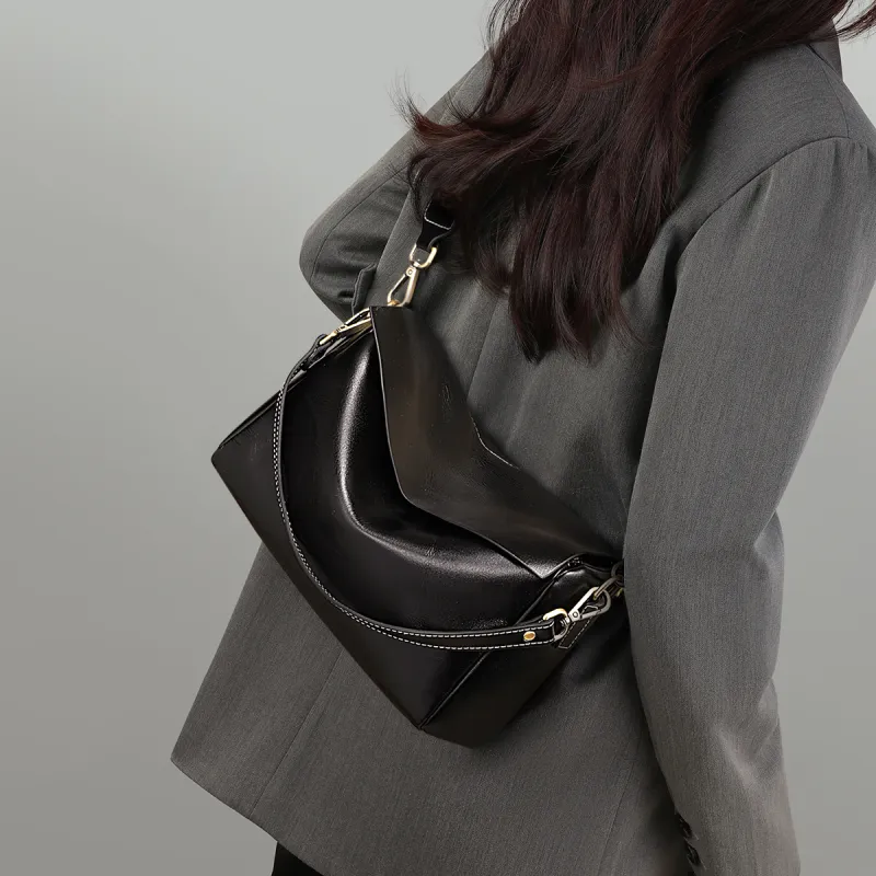 COMELY Cow Leather Patchwork Synthetic Leather Pillow Bag Shoulder Bag Crossbody Bag Regular Women's Multicolor-6