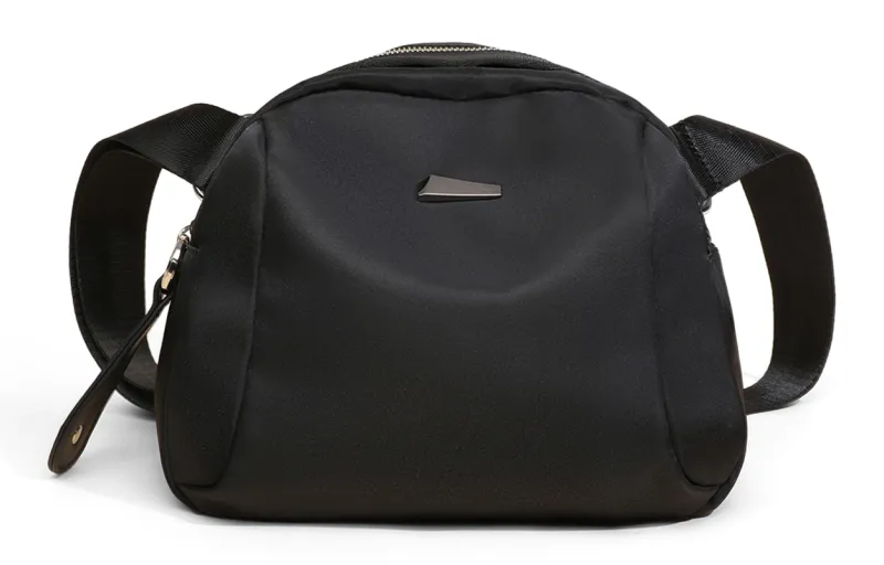 COMELY Fabric Travel Bag Sling Bag Fanny Pack Dome Bag Regular Women's Black-2