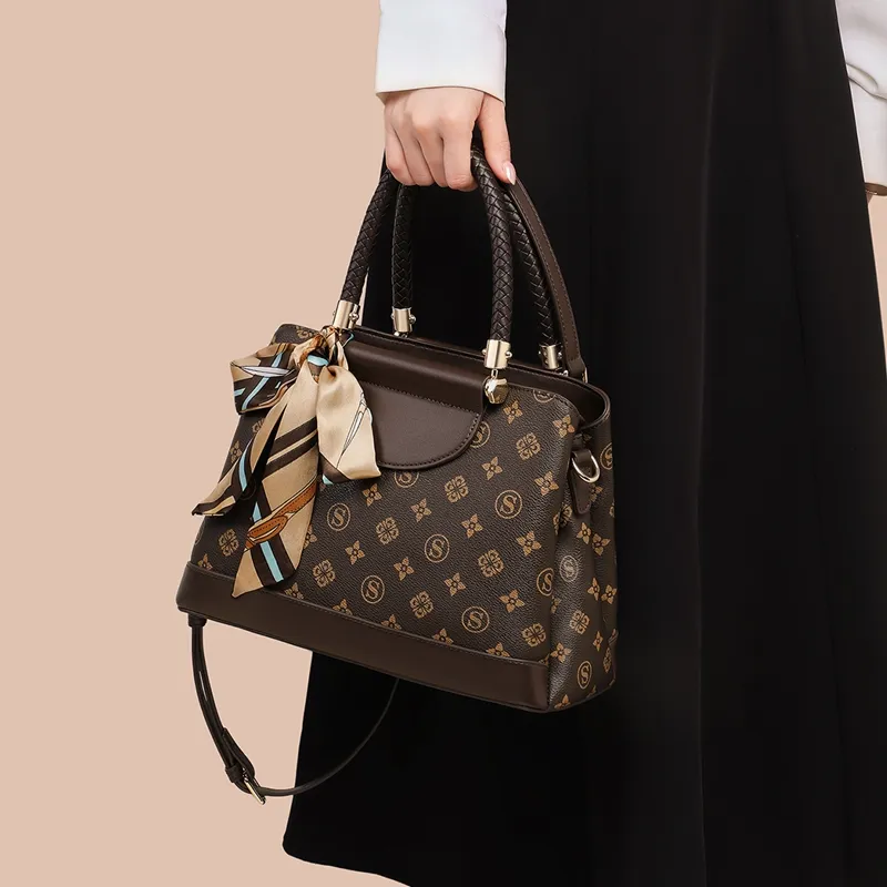 COMELY Synthetic Leather Shoulder Bag, Crossbody Bag, Handbag Regular Women's Coffee-8