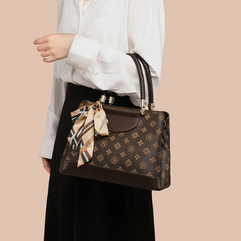 COMELY Synthetic Leather Shoulder Bag, Crossbody Bag, Handbag Regular Women's Coffee-7