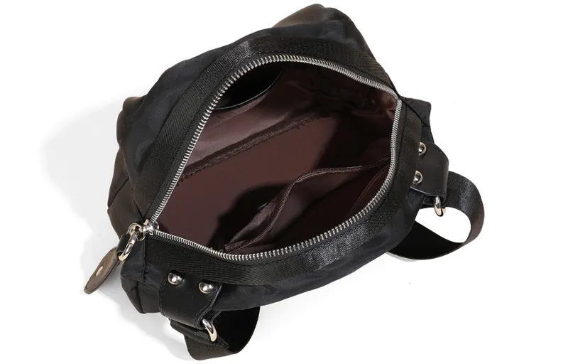 COMELY Fabric Travel Bag Sling Bag Fanny Pack Dome Bag Regular Women's Black-3