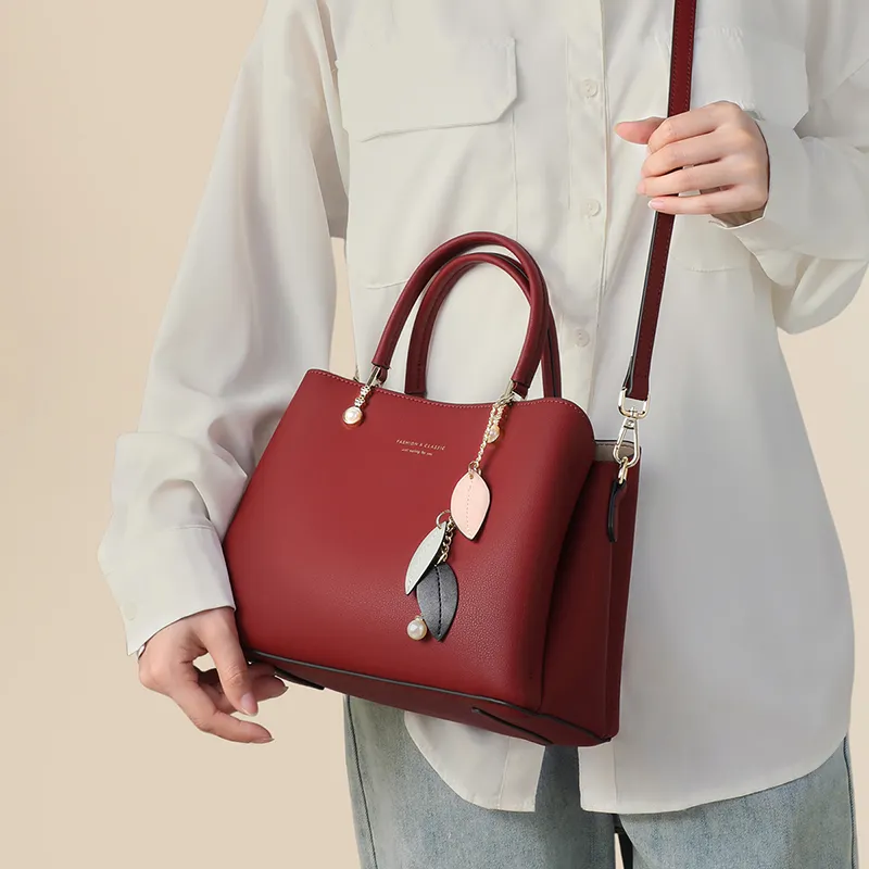 COMELY Cow Leather Handbag Shoulder Bag Crossbody Bag Kelly Bag Regular Women's Ecru-15