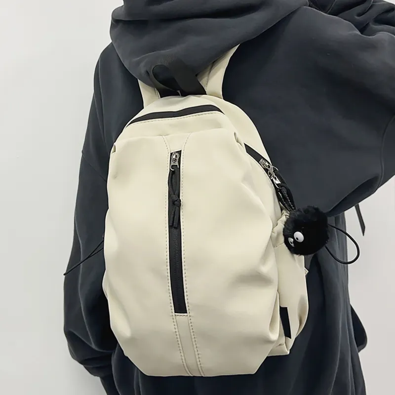 COMELY Fabric Backpacks Backpack Regular Men's Ecru-1