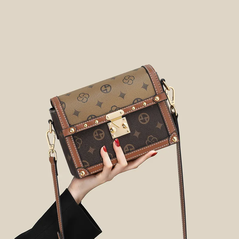 COMELY Synthetic Leather Crossbody Bag, Shoulder Bag Women's Coffee-5