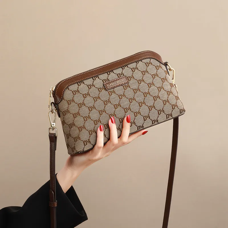 COMELY Fabric Shoulder Bag, Crossbody Bag Regular Women's Coffee-4
