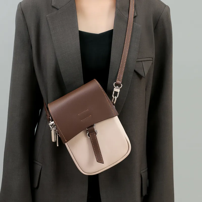 COMELY Crossbody Bags White & Coffee-3
