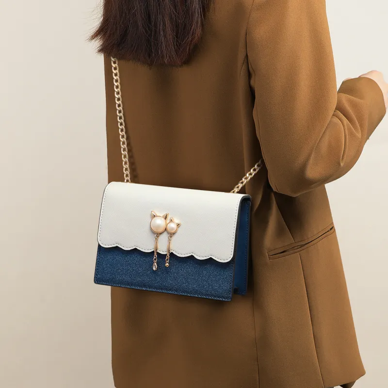 COMELY Synthetic Leather Shoulder Bag, Crossbody Bag Women's Royal Blue-2