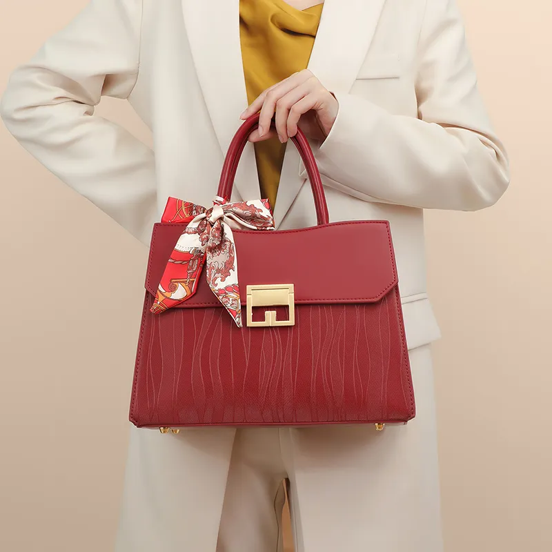 COMELY Cow Leather Patchwork Synthetic Leather Wedding Handbag Shoulder Bag Crossbody Bag Regular Women's Burgundy-3