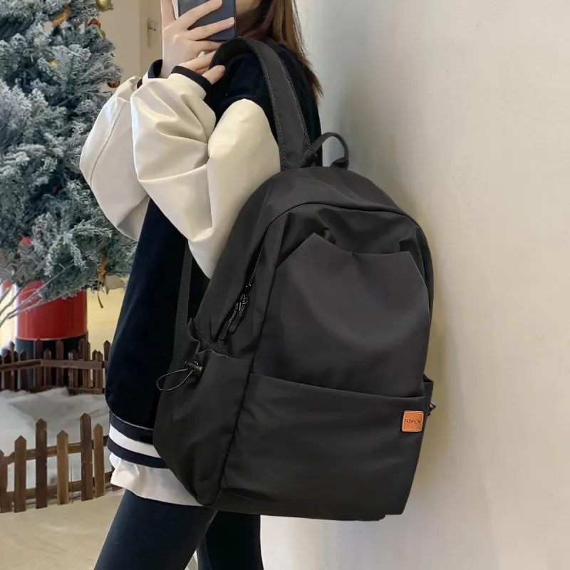 COMELY Fabric Laptop Backpack Regular Unisex Black-2