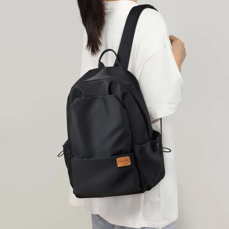 COMELY Fabric Laptop Backpack Regular Unisex Black-1