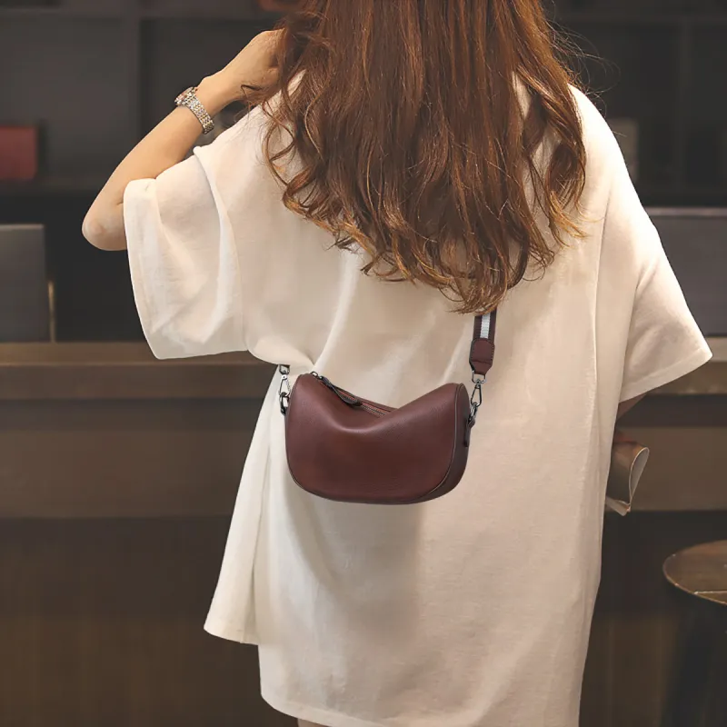 COMELY Cow Leather Pillow Bag Shoulder Bag Regular Women's Vintage Brown-1