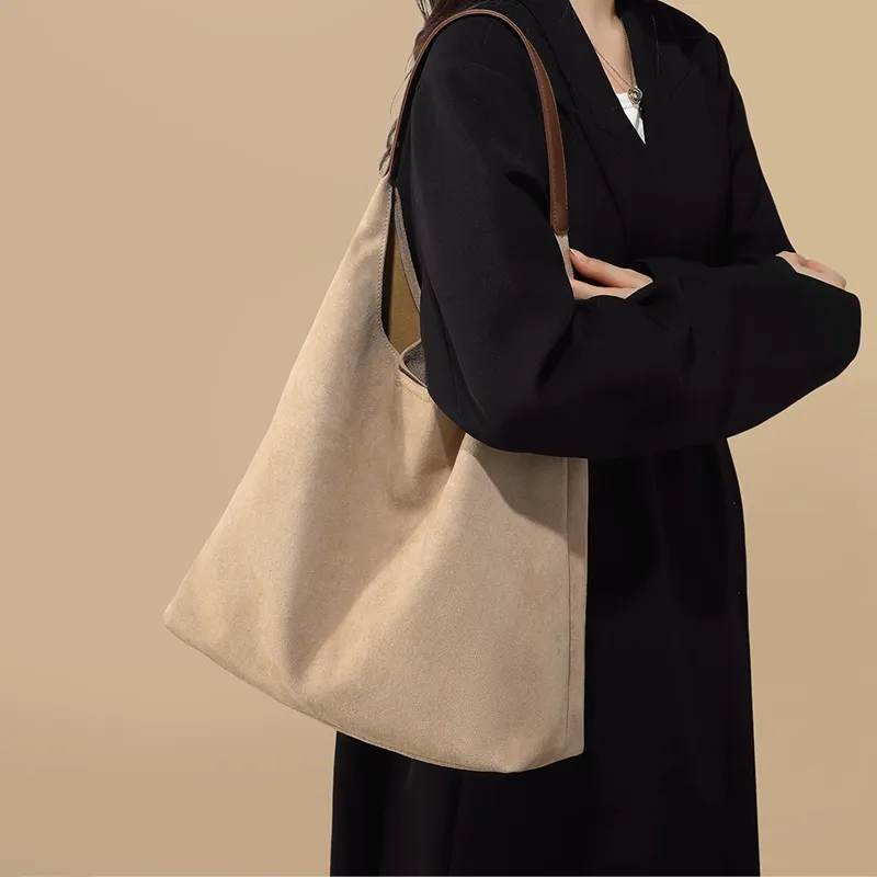COMELY Synthetic Leather Tote Bag, Shopping Bag, Handbag, Shoulder Bag, Laptop Bag Women's Ecru-2