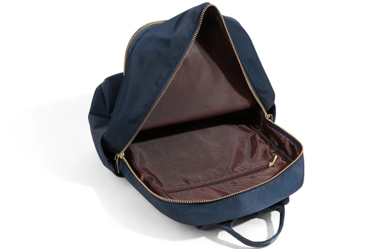 COMELY Fabric Backpack Backpack Travel Bag Medium Size Women's Blue-4