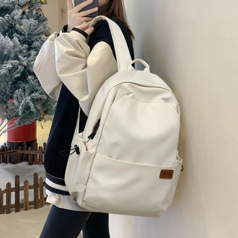 COMELY Fabric Laptop Backpack Regular Unisex Black-7