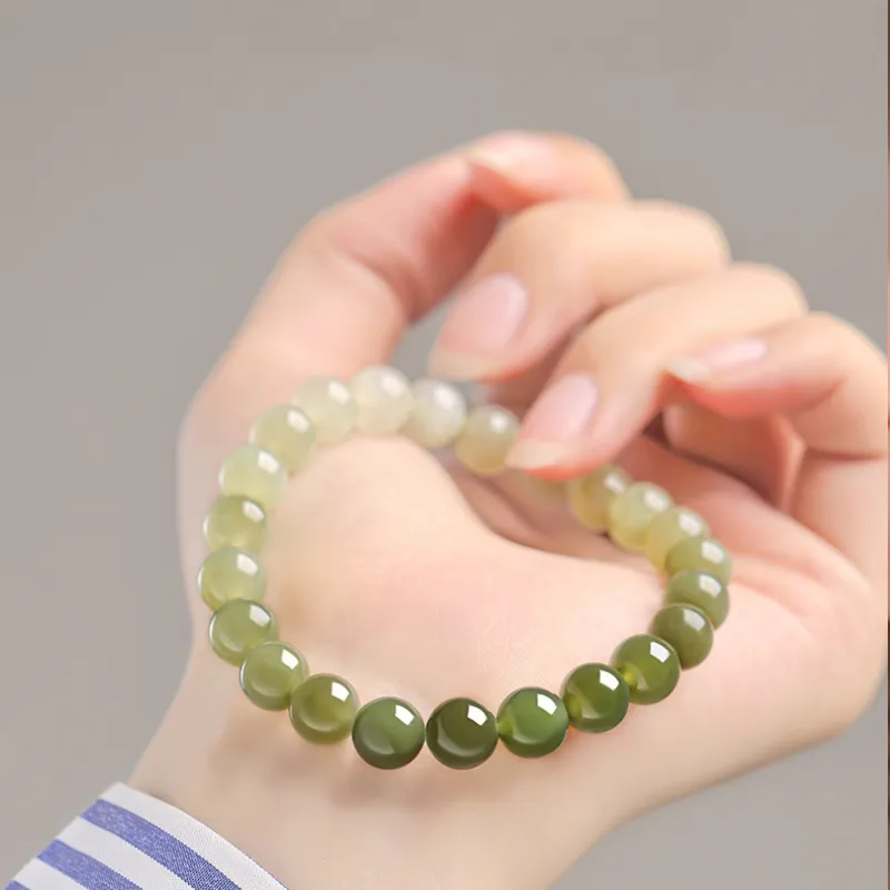 ORTAFFA Bracelets White Jade/Pale Greenish White Jade Unisex-2