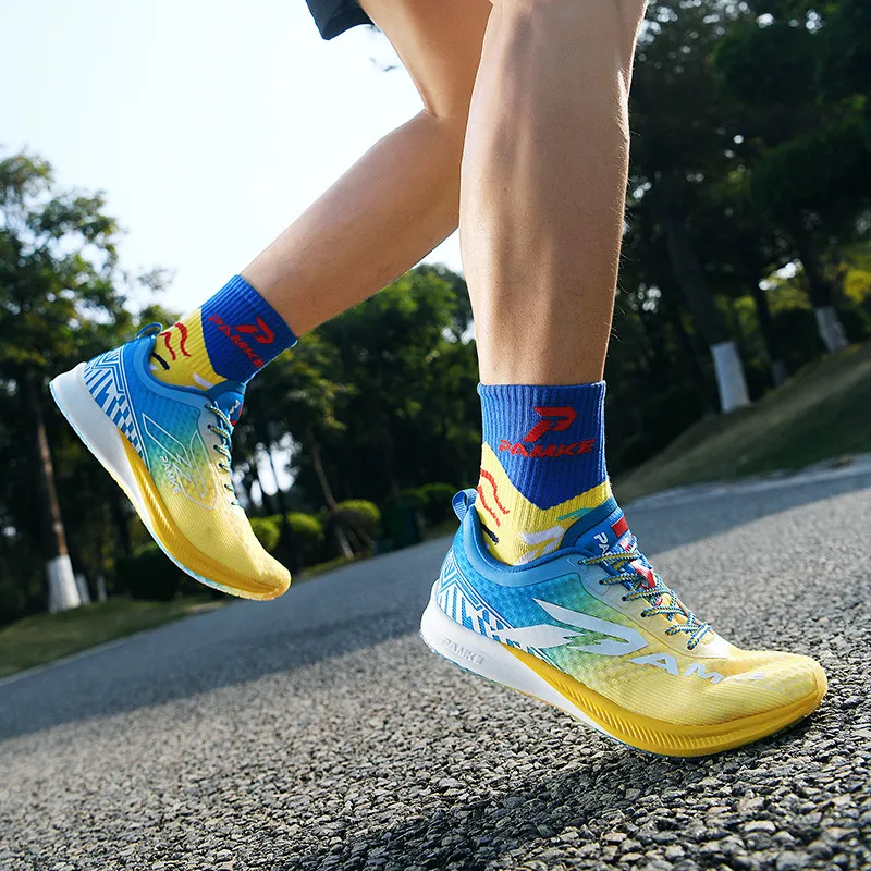 PANKE Cushioning, Slip Resistant, Abrasion Resistant, Breathable Carbon Plate Technology Running Shoes Unisex-7